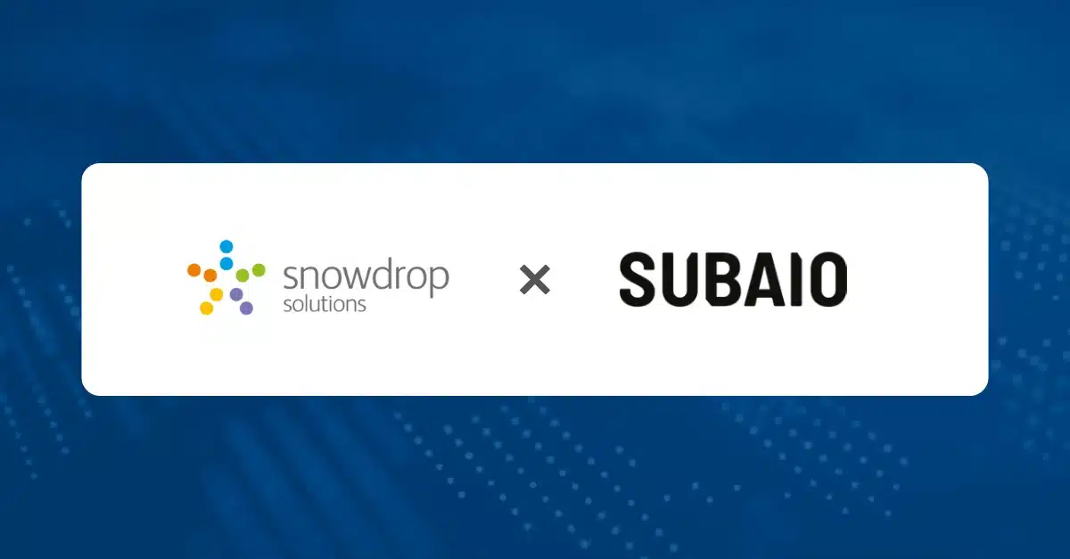 Subaio and Snowdrop Solutions enter strategic partnership to advance data-driven banking